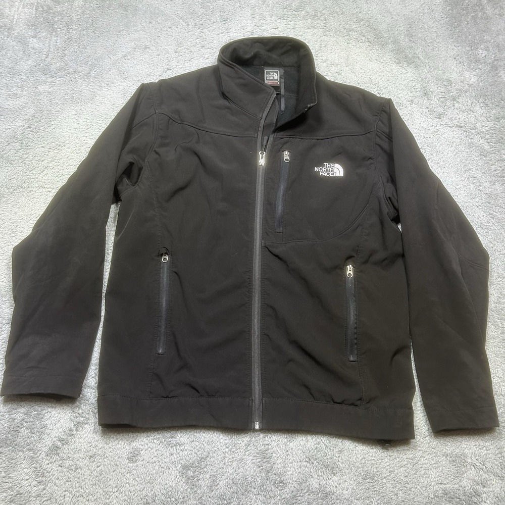 The North Face Jacket Mens M-L Black Summit Series Soft Shell Outdoor *SPOTS - Picture 1 of 14